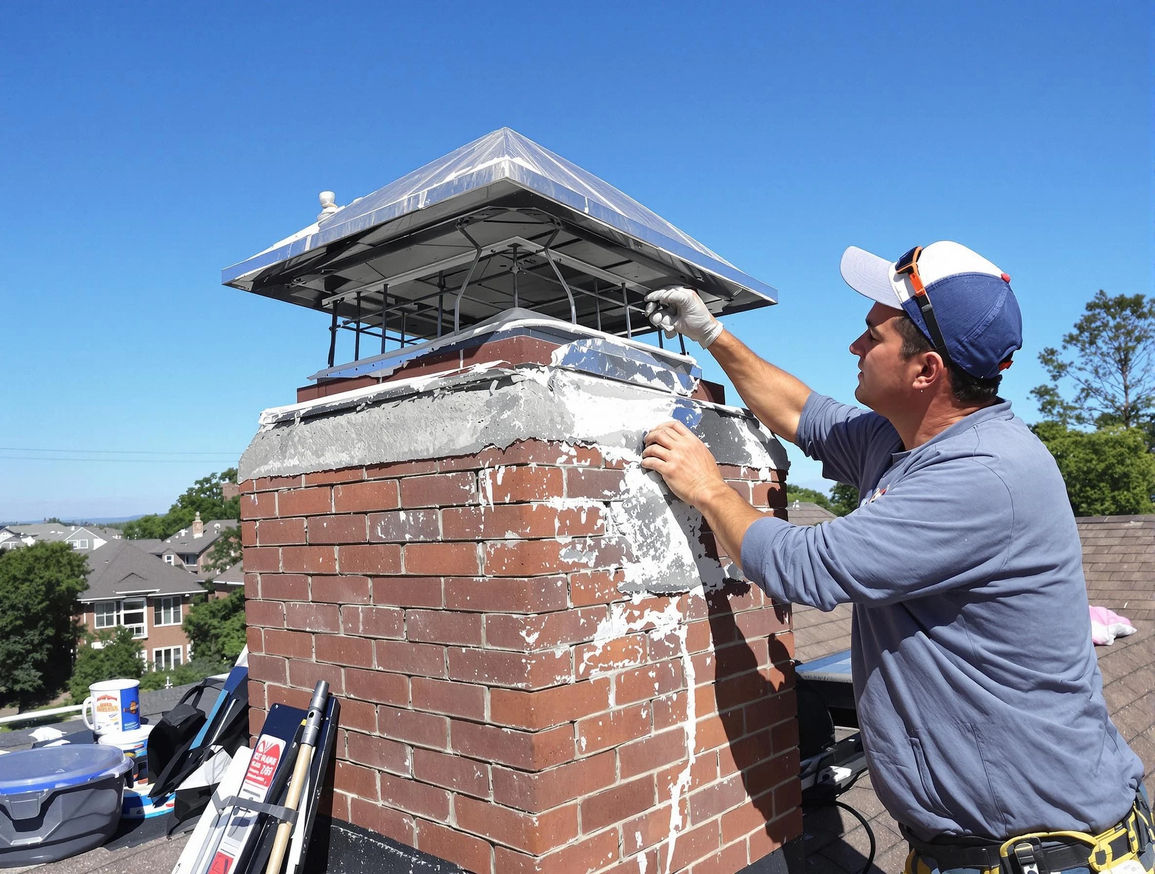 Chimney Crown Services service in Enon, VA